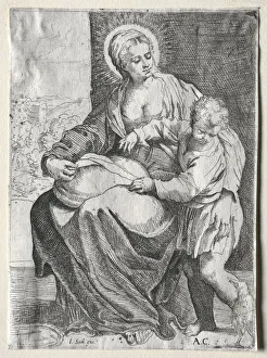 School Of Prints: Madonna with the White Raven, 1500s