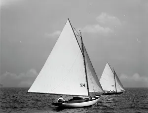 Yacht Race Prints: Madrine and Pyxie, 1894 Sept 15. Creator: Johns Johnston