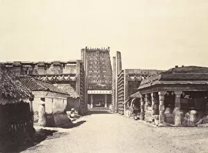 Gateway Gallery: Madura: The Roya Gopuram from the East, January-March 1858. Creator: Captain Linnaeus Tripe