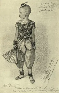 Trousers Collection: Mae Pon - Chinese girl, Bangkok, 1898. Creator: Christian Wilhelm Allers