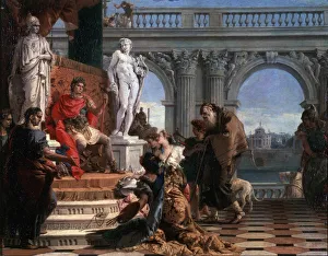 Maecenas presenting the Arts to Augustus, 1743. Artist: Giovanni Battista Tiepolo