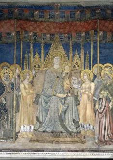 Maesta, 1317. Artist: Memmi, Lippo (1291-1356)