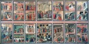 Byzantine Gallery: Maesta, (Stories of the Passion), 1308-1311. Artist: Duccio di Buoninsegna