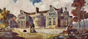 Grounds Prints: Maesycrugiau Manor, Carmarthenshire, c1900, (1905). Artist: Arnold Mitchell
