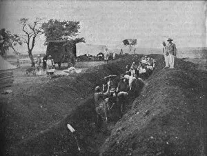 Bophuthatswana Collection: Mafeking: Natives Digging a Trench, 1902. Artist: WH Weekes