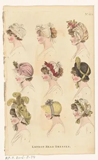 Caps Prints: Magazine of Female Fashions of London and Paris