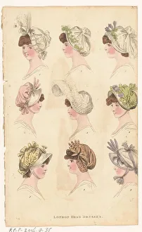 Caps Prints: Magazine of Female Fashions of London and Paris