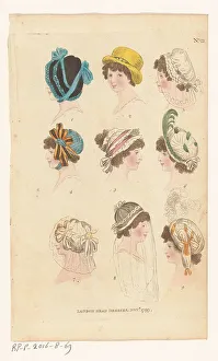 Caps Prints: Magazine of Female Fashions of London and Paris
