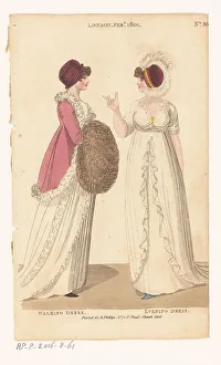 Hand Warmer Prints: Magazine of Female Fashions of London and Paris