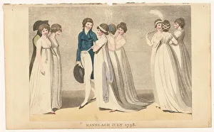 Printing Ink Prints: Magazine of Female Fashions of London and Paris: Ranelagh July 1798