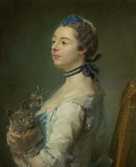 Magdaleine Pinceloup de la Grange, nee de Parseval, 1747. Creator: Jean-Baptiste Perronneau