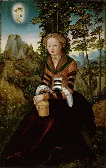 Fair Prints: The Magdalen, 1525. Creator: Lucas Cranach the Elder