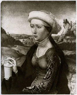 Trouble Prints: Magdalen, (1927). Artist: Hans Memling