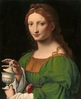 Bernardino Luini Gallery: The Magdalen, c. 1525. Creator: Bernardino Luini