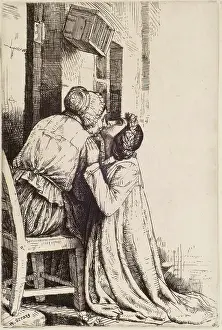 Kiss Prints: Maggie Ross (The Kiss), 1898. Creator: William Strang