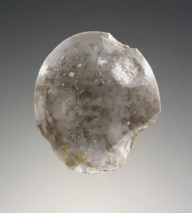 Agate Prints: Magic Amulet inscribed with a Protective Prayer, A.D. 100-250. Creator: Unknown