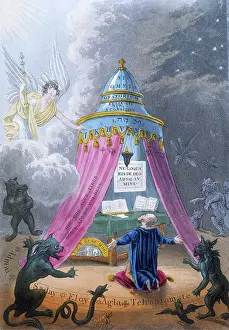 Rays Of Light Prints: Magic ceremony, 1825. Creator: Anon