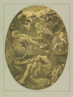 Goltzius Prints: The Magician (Cave of Eternity), ca 1594. Creator: Goltzius, Hendrick (1558-1617)