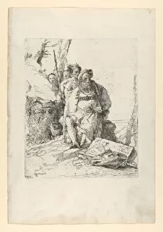 Magician with four Figures near a smoking Altar, from the Scherzi, ca. 1743-52