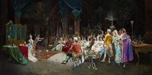 Illusion Gallery: The Magician at the Palace. Artist: Lucas Villaamil, Eugenio (1858-1919)