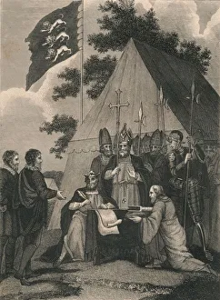 Runnymede Prints: Magna Charter Signed by King John, 1215, (c19th century)
