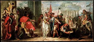Magnanimity Prints: The Magnanimity of Scipio Africanus, c1727-1769. Artist: Francesco Fontebasso