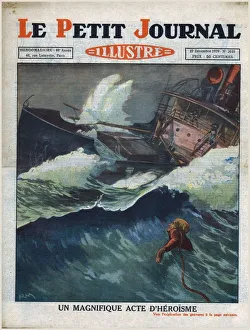 Bravery Gallery: A magnificent act of heroism, 1929. Creator: Unknown