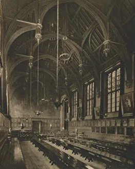 Inn Of Court Gallery: Within The Magnificent Hall of Lincolns Inn, c1935. Creator: Unknown