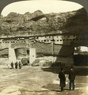 Caracalla Gallery: Magnificent peristyle of the Baths of Caracalla (east), Rome, Italy, c1909. Creator: Unknown