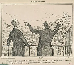 Magnifique projet... 19th century. Creator: Honore Daumier