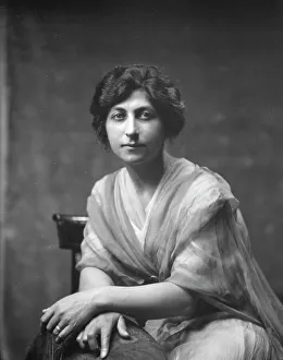 Hands Folded Prints: Magre, Mrs. portrait photograph, 1919 Creator: Arnold Genthe