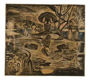 French Polynesian Prints: Mahana atua (Day of the God), 1894 / 95. Creator: Paul Gauguin
