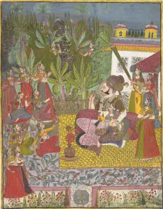 Rajah Prints: Maharaja Bijay Singh in His Harem, ca. 1770. Creator: Unknown