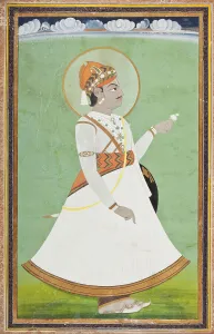Maharaja Prints: Maharaja Pratap Singh (Reigned 1778-1803) (image 1 of 2), c1780. Creator: Unknown