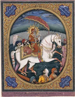 Tempera On Paper Prints: Maharaja Ranjit Singh, 1841. Creator: Imam Bakhsh Lahori (active 1830s-1840s)