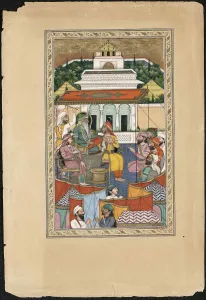Maharaja Ranjit Singh, 1841. Creator: Imam Bakhsh Lahori (active 1830s-1840s)