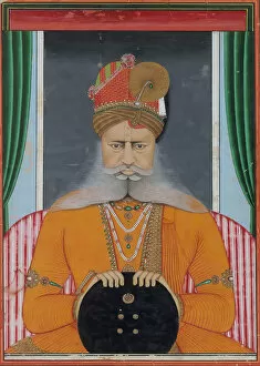Maharaja Gallery: Maharaja Sardar Singh of Bikaner, ca. 1860-70. Creator: Chotu