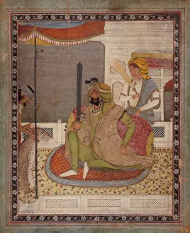 Leopard Prints: Maharaja Sher Singh (Reigned 1841-1843), between c1840 and c1845. Creator: Unknown
