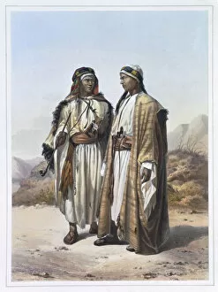 Achille Constant Theodore Emile Gallery: A Mahazi and a Soualeh Bedouin, 1848. Artist: Charles Bour