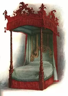 Mahogany bed, 1906. Artist: Shirley Slocombe