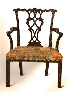 Mahogany chair, 1906. Artist: Shirley Slocombe