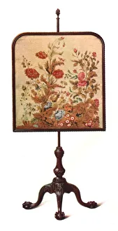 Macquoid Prints: Mahogany pole screen, 1906. Artist: Shirley Slocombe