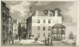 Brighton Prints: Mahomed's Baths, 1826. Creator: William Maddocks