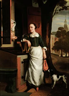 Midday Prints: The Maid, 1655. Creator: Maes, Nicolaes (1634-1693)