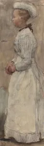 Apprehension Prints: Maid, 1875-1934. Creator: Isaac Lazerus Israels