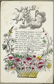 Valentines Card Prints: The Maid Whose Manners are Retired (valentine), n.d. Creator: Unknown