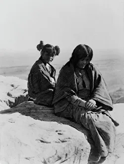 Hopi Prints: Maiden and Matron, c1905. Creator: Edward Sheriff Curtis
