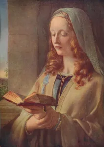 Blonde Collection: Maiden Meditation, 1847, (c1915). Artist: Charles West Cope