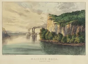 Paddle Steamers Prints: Maiden's Rock - Mississippi River
