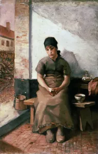 Meunier Prints: A Maidservants Breakfast, 1880s. Artist: Constantin Emile Meunier